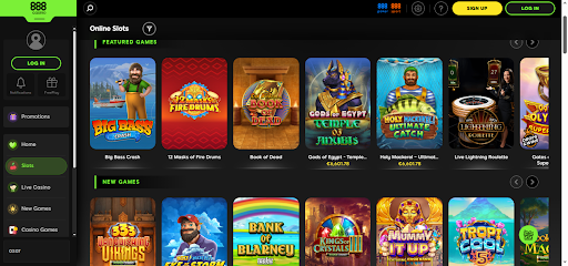 888 casino screenshot