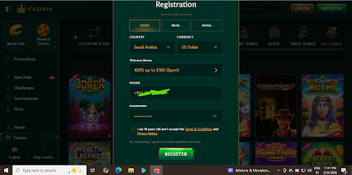 Unlike Rabona and BetFinal, Casinia is primarily casino-led, with slots, live dealer tables, instant games, and game shows.