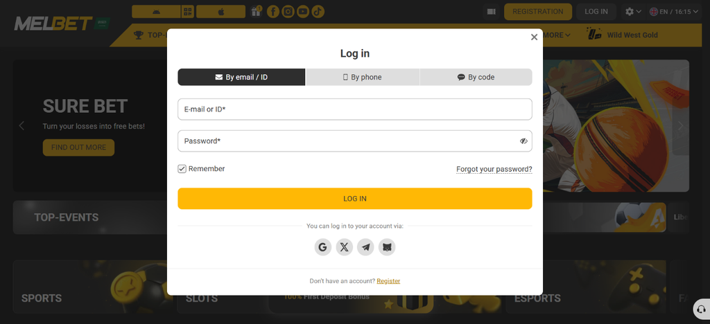 How to Login to MelBet for Saudia Players