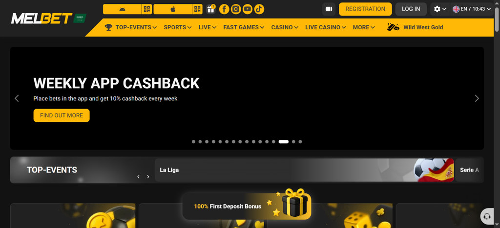 MelBet Weekly App Cashback for Sports