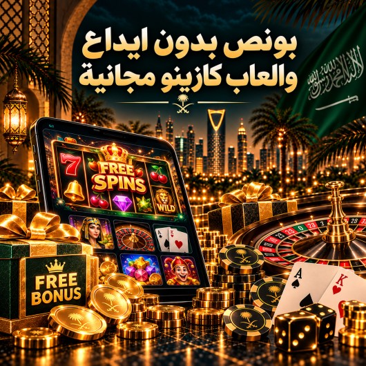 بونص بدون ايداع والعاب كازينو مجانية مع خلفية السعودية